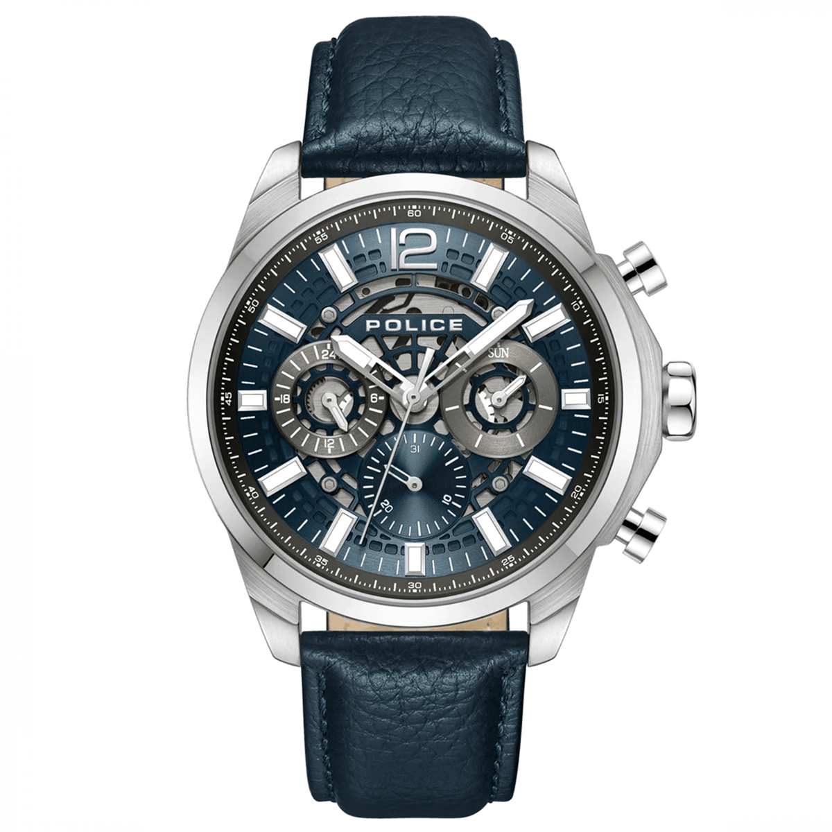 MONTRE POLICE HOMME M.FONCTION CUIR